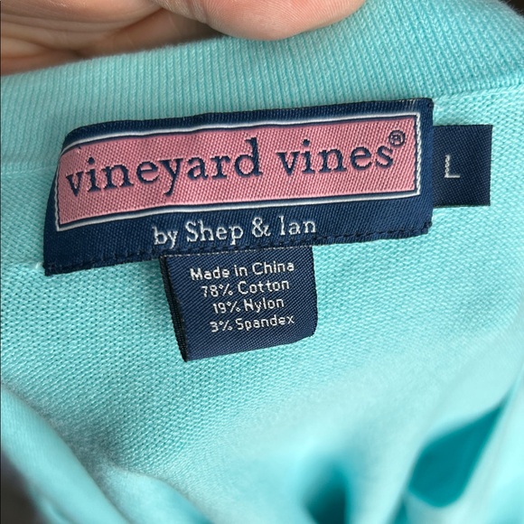 Vineyard Vines Aqua Blue Button Front Cardigan Sweater Size L - Picture 2 of 9